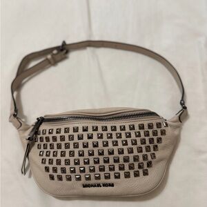 Michael Kors Rhea Leather Studded Belt Bag Fanny Pack